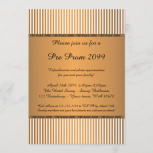 Före Prom-inbjudan,Före Prom, Quinceanera,VIP PASS Inbjudningar