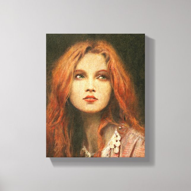 Före Raphaelite Muse Wrapped Canvas (Framsida)