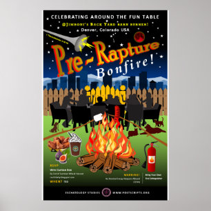 Före Rapture Bonfire Poster