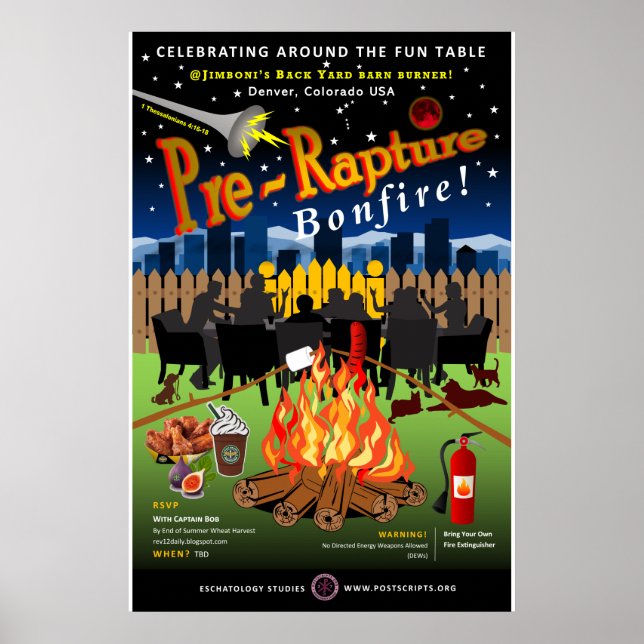 Före Rapture Bonfire Poster (Framsidan)