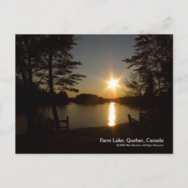 Före solnedgången vykort (Framsida)