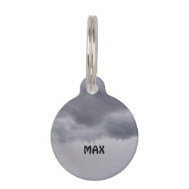 Före stormen Round Pet Tag Djurbricka