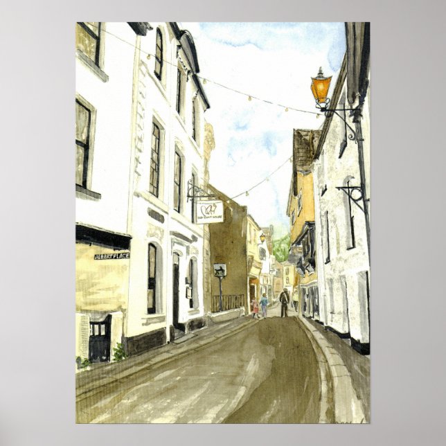 "Fore Street, Fowey" Poster (Framsidan)