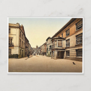 Fore Street, Totnes, England Classic Photochrom Vykort