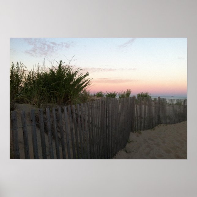 Före Sunrise Rehoeach Beach Poster (Framsidan)