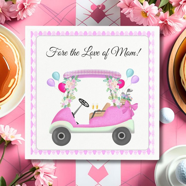 Fore the Love of Mom Mother's Day Golf Brunch  Pappersservett (Skapare uppladdad)