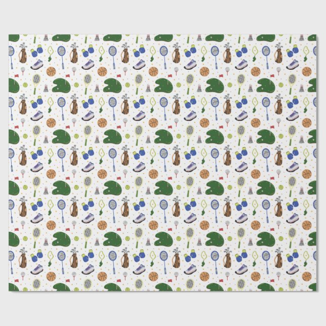 Fore the Perfect Gift – Golf Wrapping Paper Presentpapper (Platt)