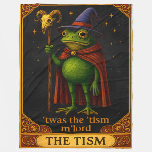Före 'Tismen M'Lorden Groda Meme Autism Acceptans Fleecefilt