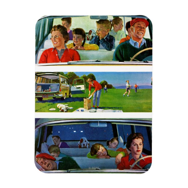 Före, Under och efter bild Magnet (Vertikal)