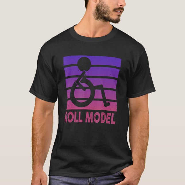 Förebild Funktionshinder Medvetenhet Pwd Rullstol  T Shirt (Framsida)