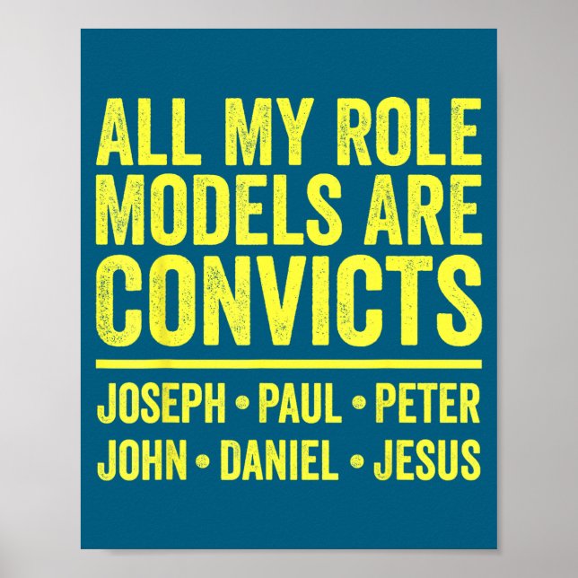 Förebilder är fångar joseph paul peter john poster (Framsidan)