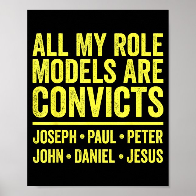 Förebilder är fångar joseph paul peter john poster (Framsidan)