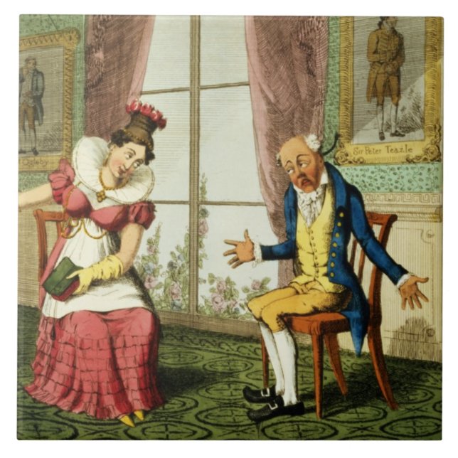 Förebråelsen, pub. vid G. Humphrey, 1821 (coloen Kakelplatta (Framsidan)