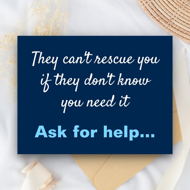 Förebyggande av antidepressionssjälvmord vykort (Skapare uppladdad)