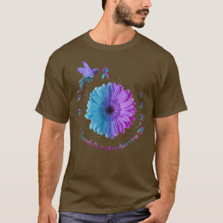 Förebyggande av hummingbird Solros Ribbon Suicide T Shirt