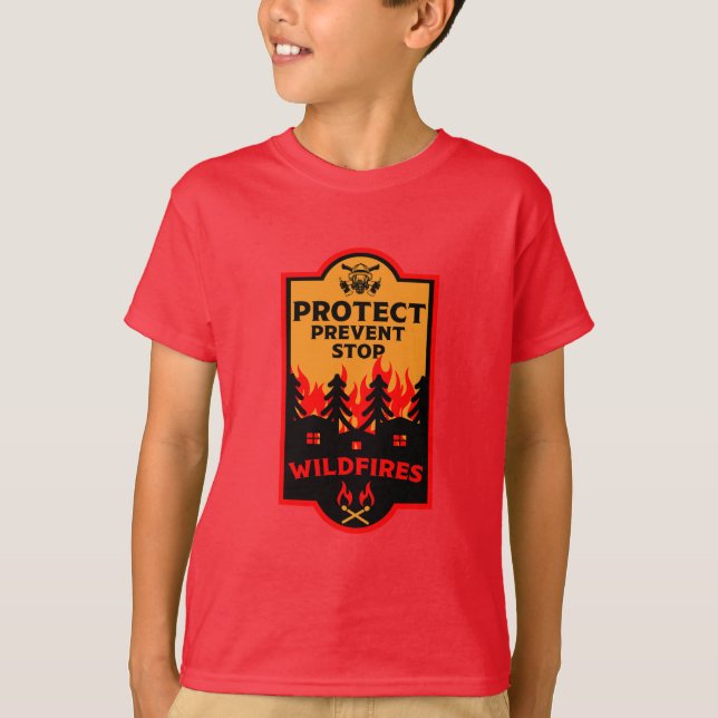 Förebyggande av Wildfire T Shirt (Framsida)