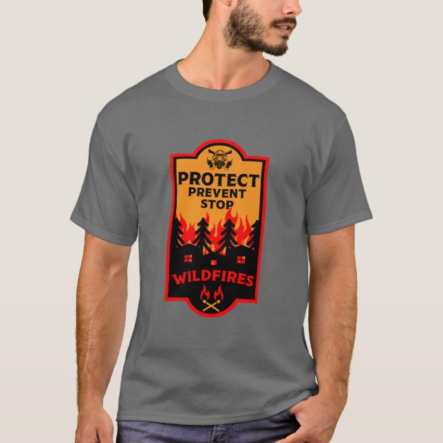 Förebyggande av Wildfire T Shirt (Framsida)