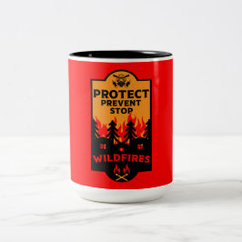 Förebyggande av Wildfire Två-Tonad Mugg