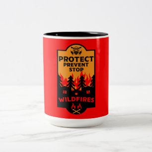 Förebyggande av Wildfire Två-Tonad Mugg