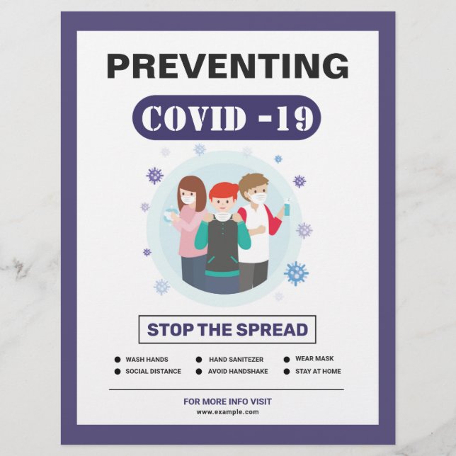 Förebyggande Covid-19 Reklamblad (Framsidan)