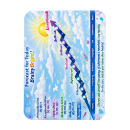 Forecast for Today: BrainyBright Weather!Tote bags Magnet
