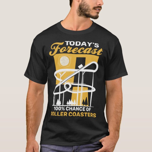 Forecast Roller Coaster T Shirt (Framsida)