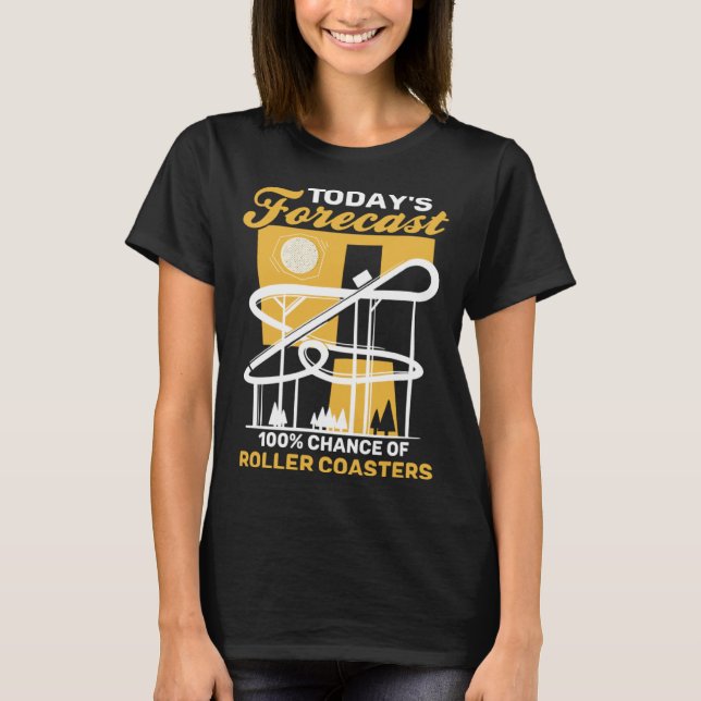 Forecast Roller Coaster T Shirt (Framsida)