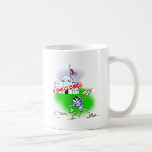 Foreclosed Vita hus Kaffemugg