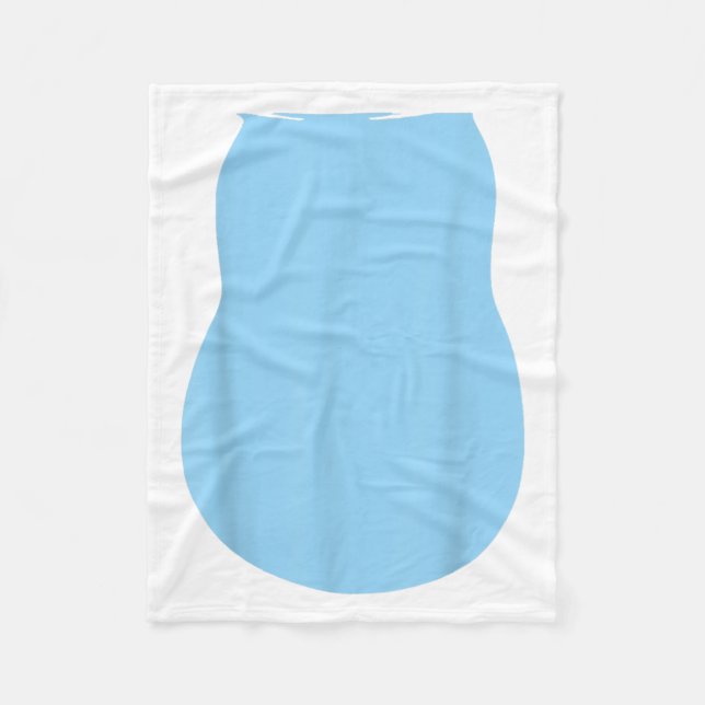 Föredra Alien Hund Costume Halloween Blue Alien Hu Fleecefilt (Framsidan)