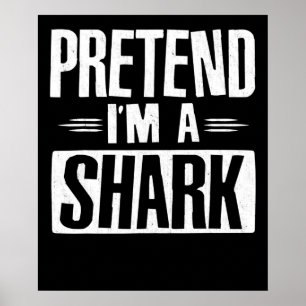 Föredra att det är en Shark Funny Ord-gåva Poster