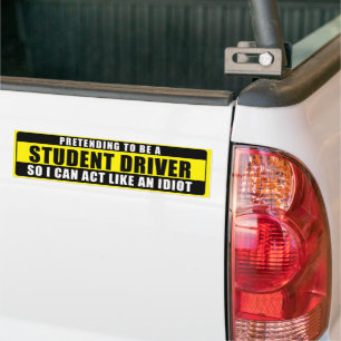 Föredra att vara en STUDENT-DRIVER Bildekal