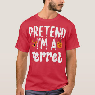 Föredra Im A Ferret Halloween Costume Party T Shirt