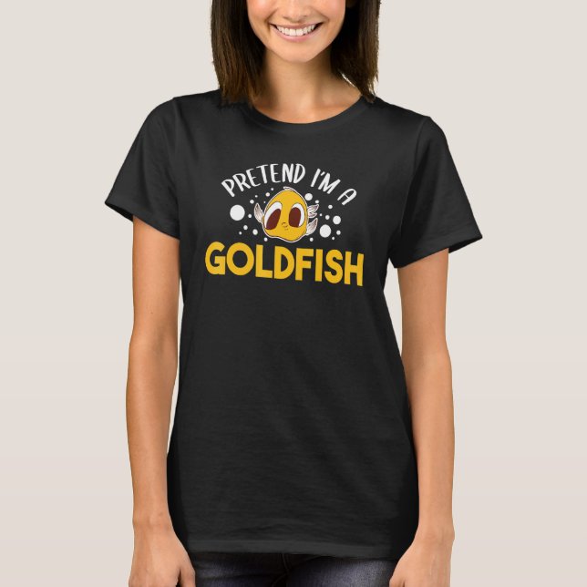 Föredra Im A Goldfish Aquarium Vatten Fiskuppfödar T Shirt (Framsida)