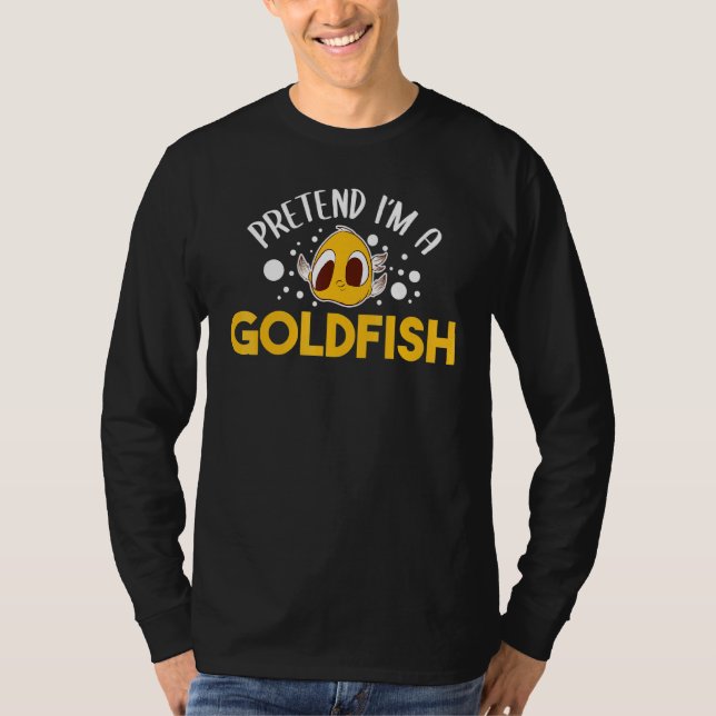 Föredra Im A Goldfish Aquarium Vatten Fiskuppfödar T Shirt (Framsida)