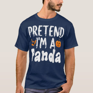 Föredra Im A Panda Halloween Costume Party T Shirt
