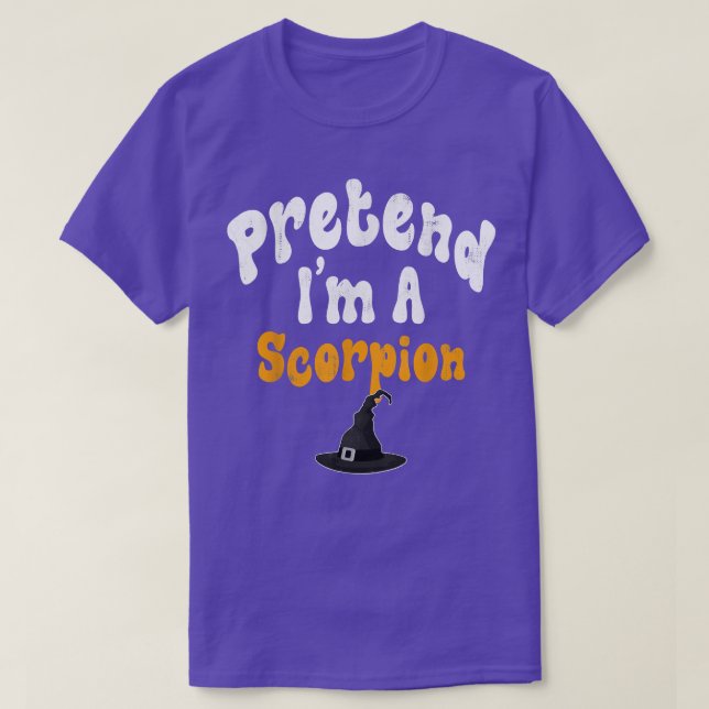 Föredra Im A Scorpion Costume Halloween fest T Shirt (Design framsida)