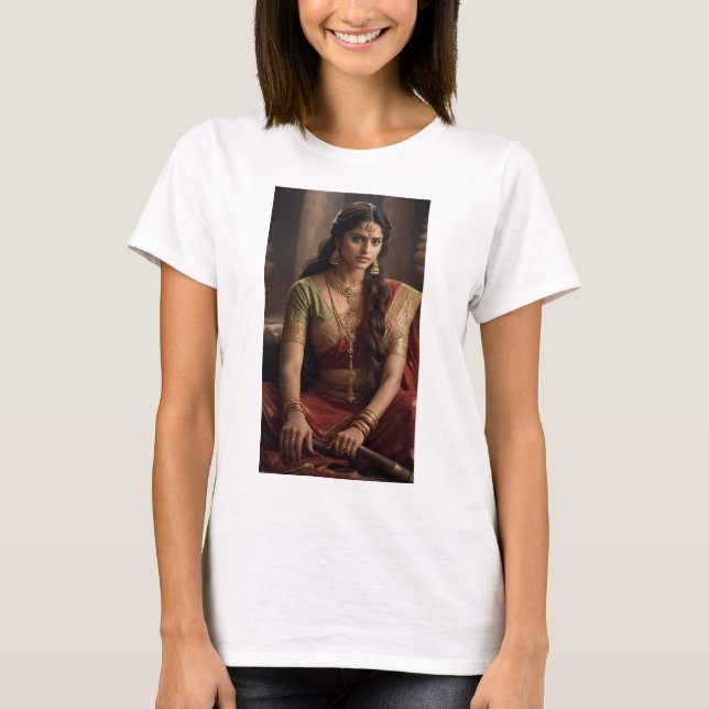 Föredragande: Heroine of Mahabharata Indian Mythol T Shirt (Framsida)