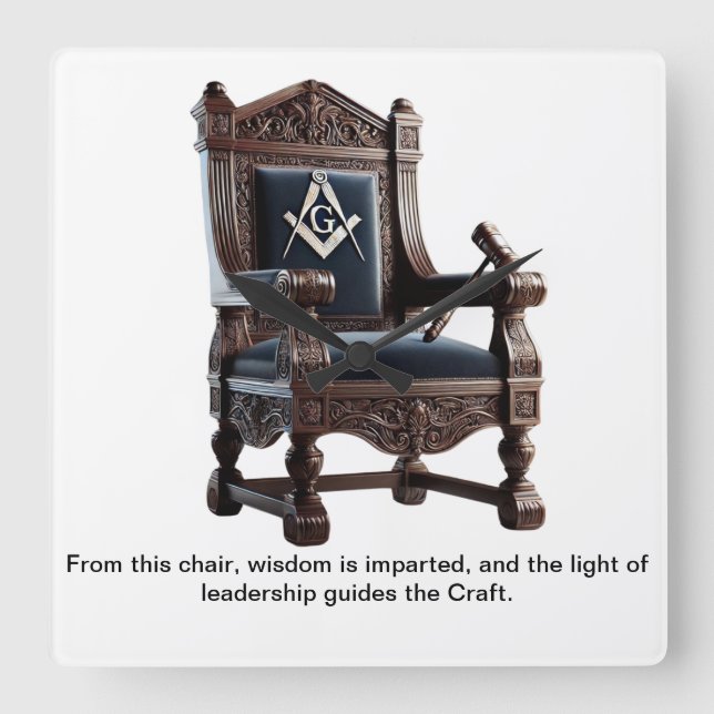 Föredragandens klocka: Timless Wisdom for each L. Fyrkantig Klocka (Framsida)