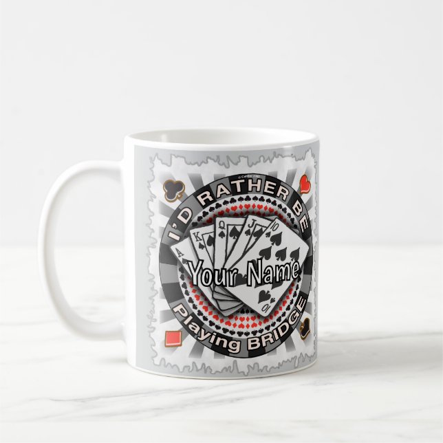 Föredrar att Spela Bridge Kaffemugg (Vänster)