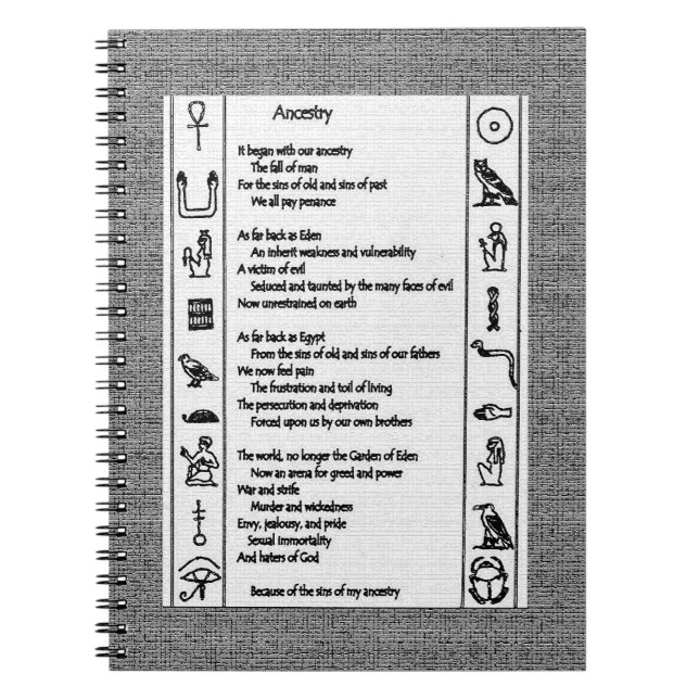 Föregående Anteckningsbok Med Spiral (Framsidan)