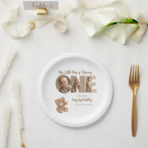 Föregående första födelsedag, lilla björnfoto