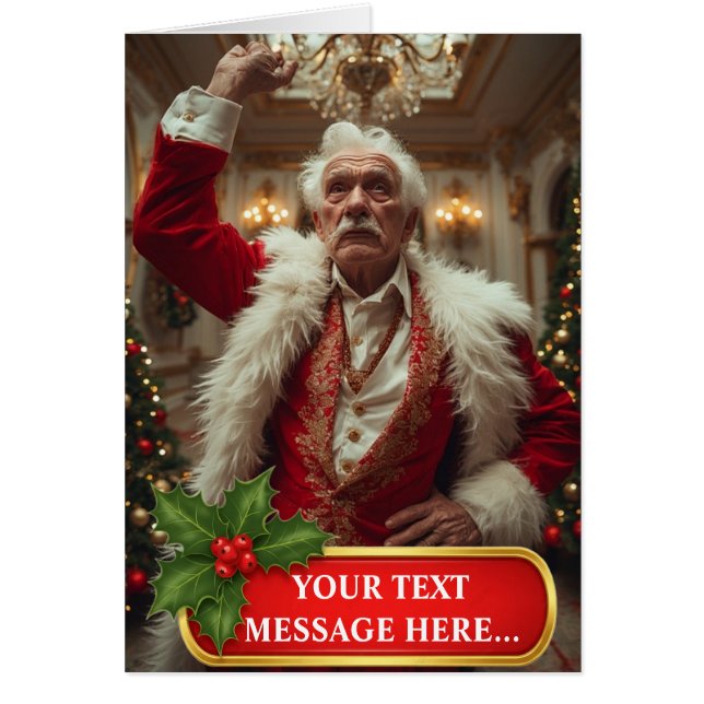 Föregående gammal drottning: Ett roligt julkort OBS Kort (Framsidan)