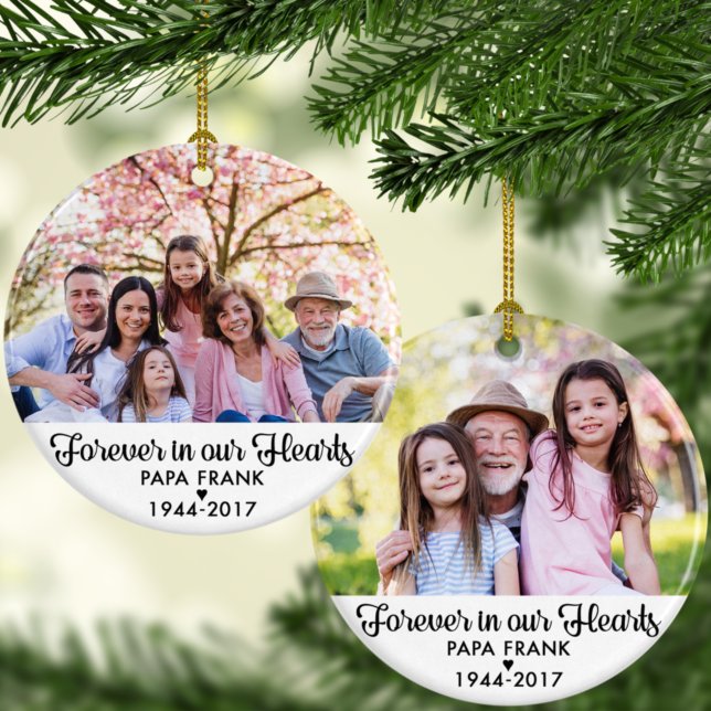 Föregående i vårt Hearts Sympathy Memorial 2 Photo Julgransprydnad Keramik (Skapare uppladdad)