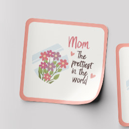 Föregående Sticker Mamma - Blommigt Mors dag Gift Fyrkantigt Klistermärke