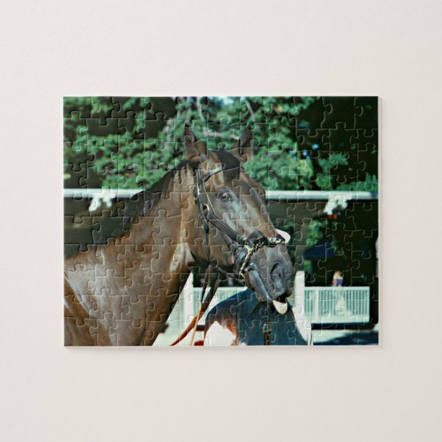 Forego racehorsen 1977 pussel (Horisontell)