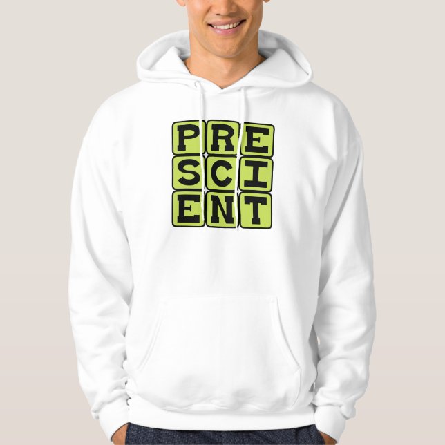 Föregripande, förkunskap hoodie (Framsida)