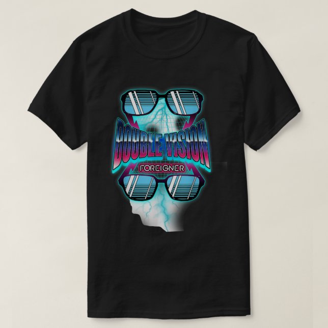 Foreigner Official Double Vision  T Shirt (Design framsida)