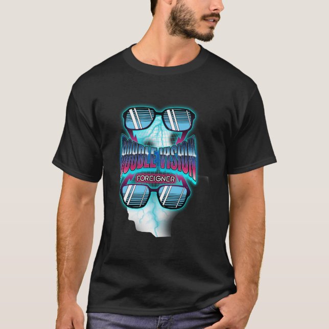 Foreigner officiella Double Vision T Shirt (Framsida)