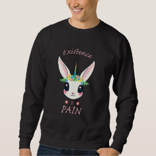 Förekomsten är Pain Nihilist Rabbit Rainbow Unicor Lång Ärmad Tröja
