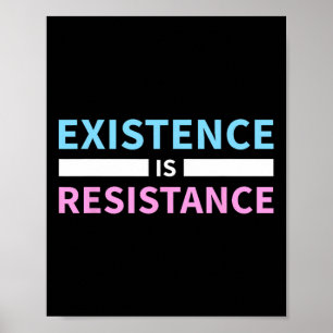 Förekomsten är resistance Trans Högers LGbt Pride Poster